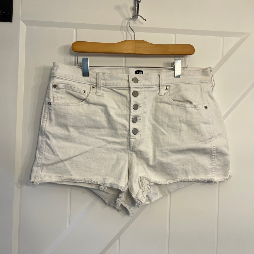 Women's White Denim Shorts